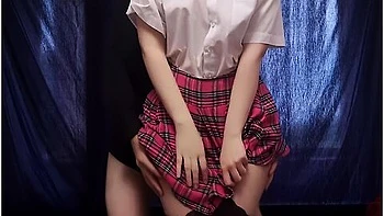 First Sex Of A Shy Cute Japanese Schoolgirl