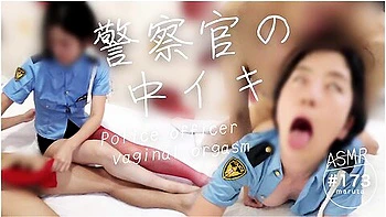 [police Officers Vaginal Orgasm] Im A Bitch! Cum! Handjob In Police Cosplay Fishnet Tights