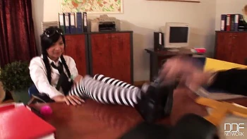 Striped socks & uniform