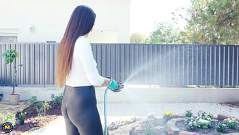 Old And Young Lesbians Having Fun With A Fuckmachine