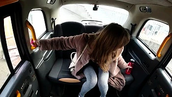 Sexy MILF wants some adventure in a taxi