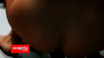 Fisting babe cums hard from doggy-style dildo masturbation.