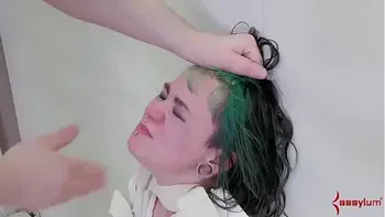 Humiliated assylum teen gets ass pumped