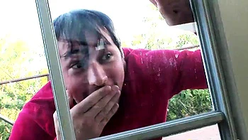 slutty blonde gets nailed and washed with cum