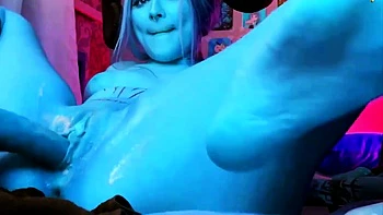 A sloppy blowjob and hot sex with a beautiful cosplayer +