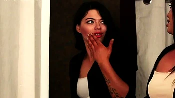 Beauty CFNM babes cocksucking BBC dude