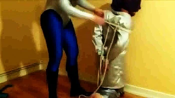 Spandex and hogtied (Amateur Femdom with Jade)