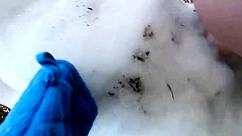 Masturbating busty blonde teen on couch with big toys