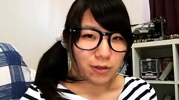 Busty Asian close up masturbation