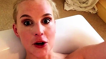 British blonde milf Jane Bond solo masturbation