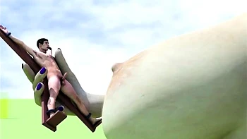 Brunette is shafted in a 3D fucking