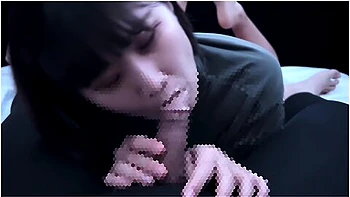 She Gets Excited While Sniffing Erotic Cocks And Snorting During A Blowjob! Nose Job Cum In Mouth