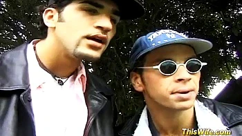 Naughty wife enjoying threesome: Blowjob, Babe  Xnxx Porn