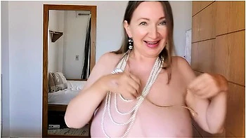 Busty Granny Seducing And Teasing