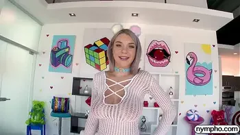 NYMPHO Busty teen Gabbie Carter gets a creampie