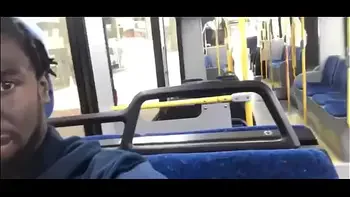 Houston Ebony Slut Drains Black Monster Cock On Public Bus