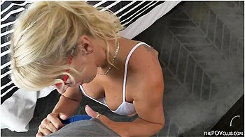 Busty Blonde Canadian Gilf Bianca Fitcougar Loves Stroking And Sucking Bbc Pov