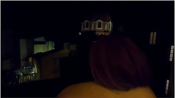 Hotel Window Doggystyle W/ Great View Of Church On Vacation Italy