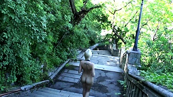 Pulled amateur euro blonde outdoor bj and she takes it deep