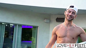 Feet Slave, Milana Fox And Nikki Sexx - Poolside Encounter