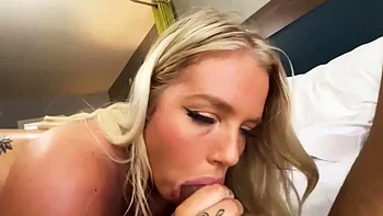 Blonde taking BBC: Blowjob, Doggy  Cowgirl Porn