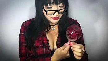 Candy Apple Eating - , No Talking: Blowjob, Bongacams  Brunette Porn