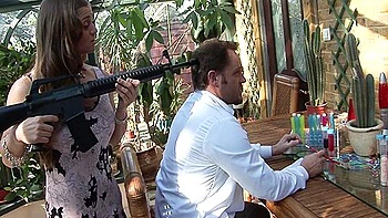 Brunette Rita Faltoyano Sucks Dick Outside And Gets Fucked