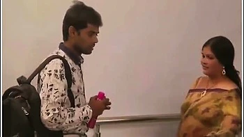 House Wife With Small Boy - Indian Mallu