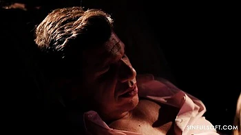 Nighttime fuck in the missionary pose with a long-legged gf Karina King