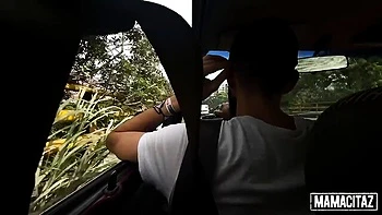 Adorable brunette Yenifer Chacon impaled in the sideways pose