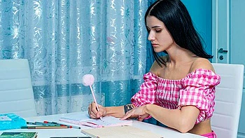 Impressive missionary pose fuck with a long-legged girlfriend Posy Girl