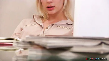 Aesthetic solo masturbation with a long-legged blonde beauty Lady