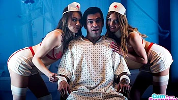 Double pleasure with two young models Lucky Fate and Myra Moans