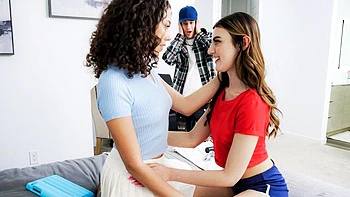 Good doggy style fuck with hot babes Satine Summers and Julia James