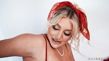 Busty mademoiselle Kayley Gunner nicely rammed in the doggy style