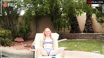 Bitchy redhead hottie Gracey Snow definitely likes this huge wiener