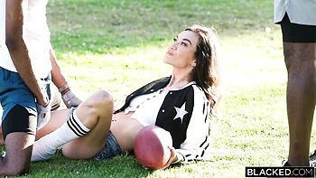 Interracial hardcore pound with a glamorous brunette Sawyer Cassidy