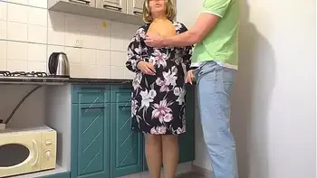 Big ass stepmom blowjob and arch stepson back for anal sex