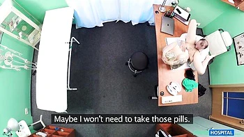 Fake doctor with a big cock fucked a busty blonde Paola Ula