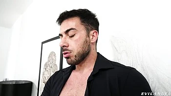 Spicy young blonde Molly Cute rammed in the anal hole by big cock