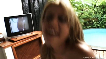 Gorgeous busty goddess Talita Brandao anally fucked like a hoe