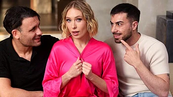 Rough double penetration with a hot skinny blonde Angelika Grays