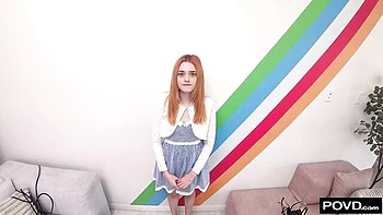 POV intensive pound in the missionary pose with a hot Gracey Fox