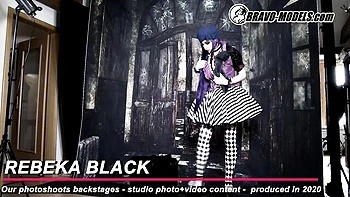 Watch well-proportioned Rebeka Black's movie