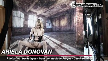 Stockings action with marvelous Ariela Donovan and Ariela from Bravo Models