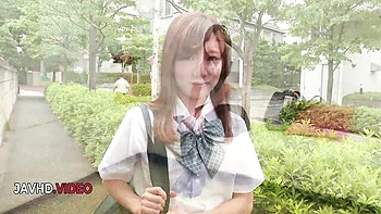 SchoolGirls HD featuring Nana Fujii's threesome xxx