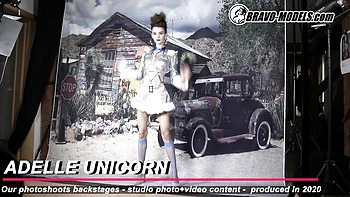 Sex hungry Adelle Unicorn and Adelle at reality clip
