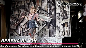 Graceful Rebeka Black's bravo models dirt