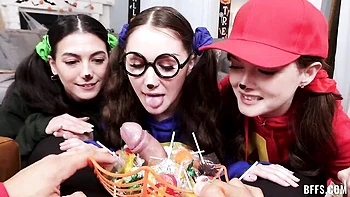 Jade and Bella's medium size tits video