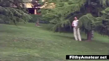 Orgy with the trans expert in the park of depravity